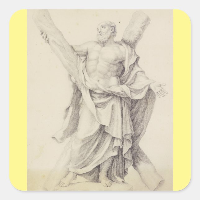 Saint Andrew the Apostle First‑Called Disciple Square Sticker (Front)