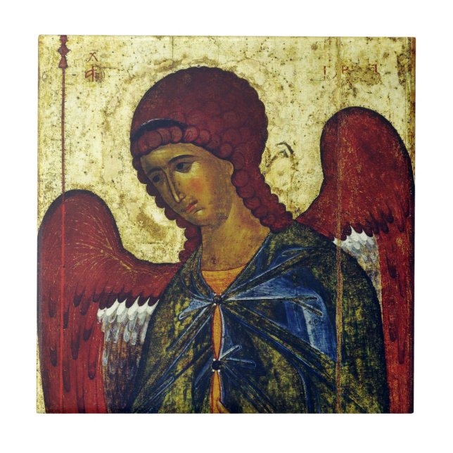 Saint Angel Gabriel Orthodox Icon Tile (Front)