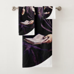 Saint Angela Merici Patron Saint of Educators and Bath Towel Set