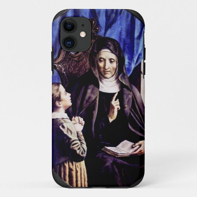 Saint Angela Merici Patron Saint of Educators and  Case-Mate iPhone Case (Back)