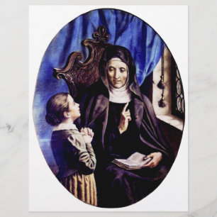 Saint Angela Merici Patron Saint of Educators and Flyer