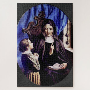 Saint Angela Merici Patron Saint of Educators and Jigsaw Puzzle