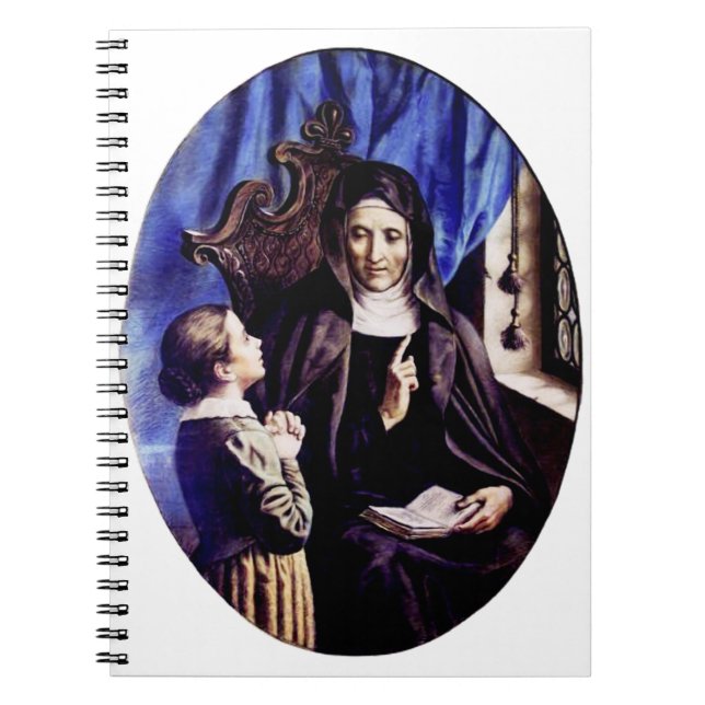 Saint Angela Merici Patron Saint of Educators and  Notebook (Front)