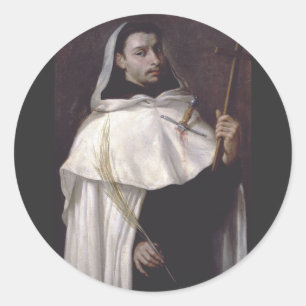 Saint Angelus of Jerusalem Martyr and Preacher Classic Round Sticker