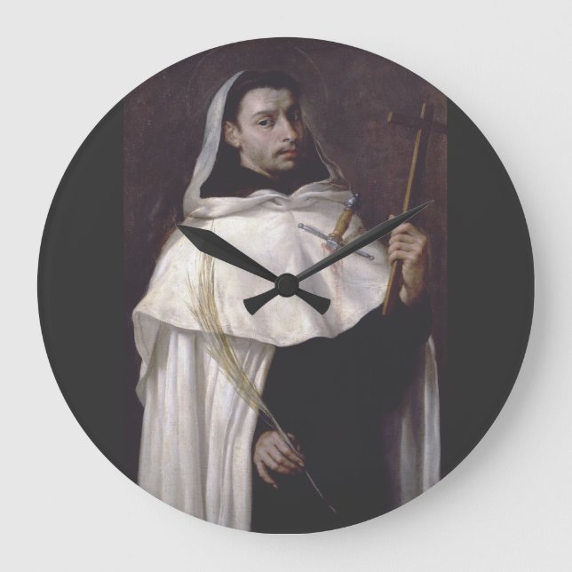 Saint Angelus of Jerusalem Martyr and Preacher Large Clock (Front)