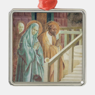 Saint Anne and Joachim at the Presentation of Metal Tree Decoration