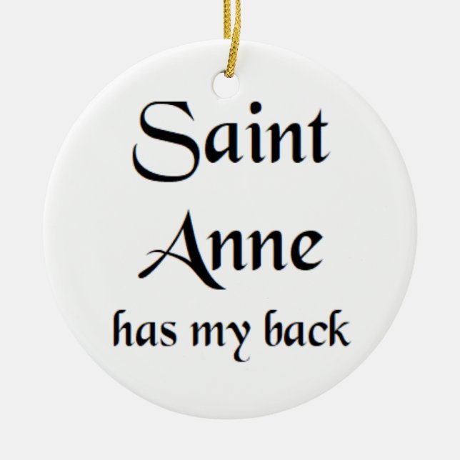 saint anne ceramic tree decoration (Front)