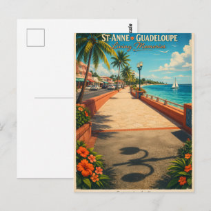 Saint Anne Guadeloupe Ocean View Postcard