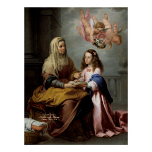 Saint Anne, Mother of Mary Poster
