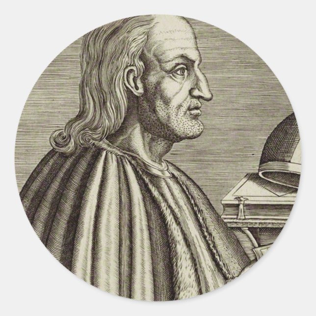 Saint Anselm of Canterbury Doctor of the Church Classic Round Sticker (Front)