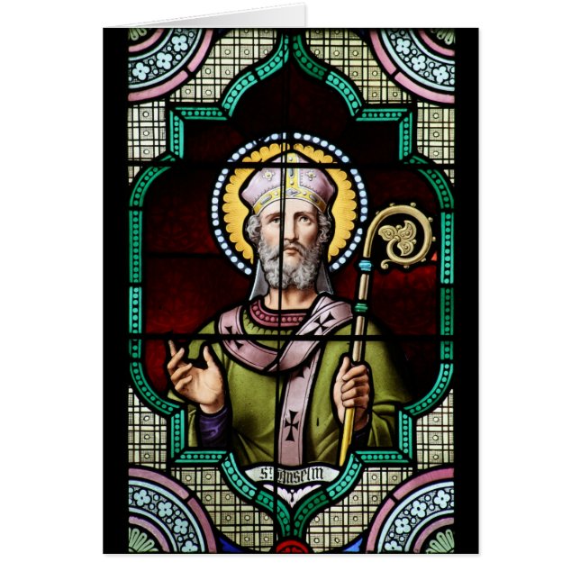 Saint Anselm of Canterbury Stained Glass Art (Front)