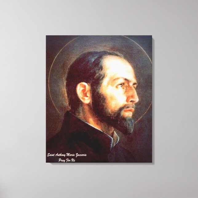 Saint Anthony Maria Zaccaria Canvas Print (Front)