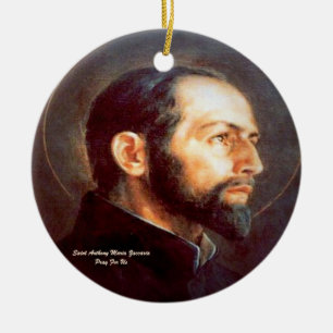 Saint Anthony Maria Zaccaria Ceramic Tree Decoration