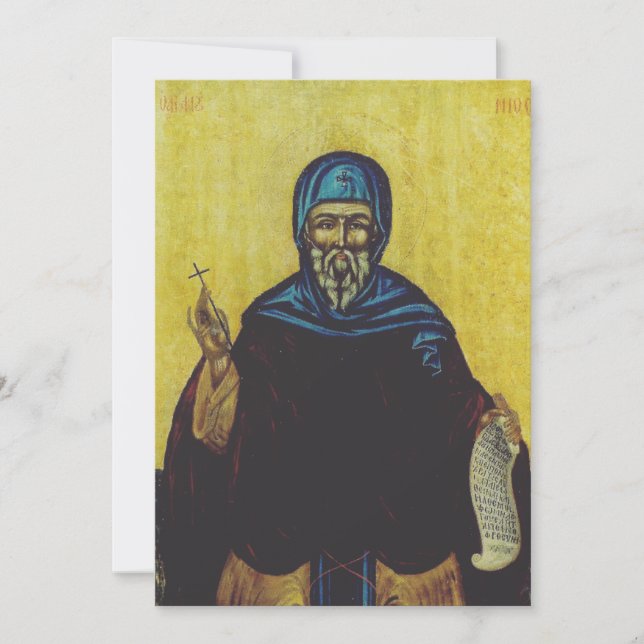 Saint Anthony of Egypt Holiday Card (Front)