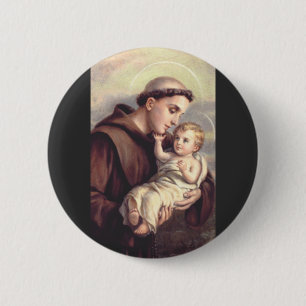 Saint Anthony of Padua 6 Cm Round Badge