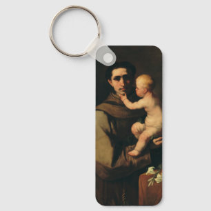 Saint Anthony of Padua by Luca Giordano Key Ring