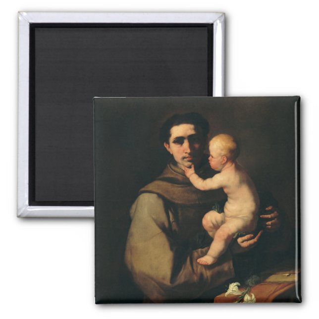 Saint Anthony of Padua by Luca Giordano Magnet (Front)