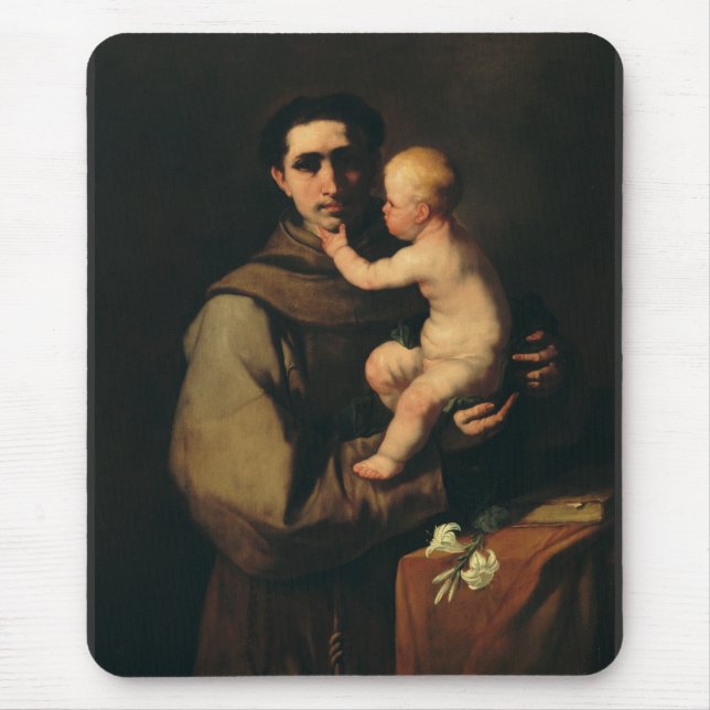 Saint Anthony of Padua by Luca Giordano  Mouse Mat (Front)