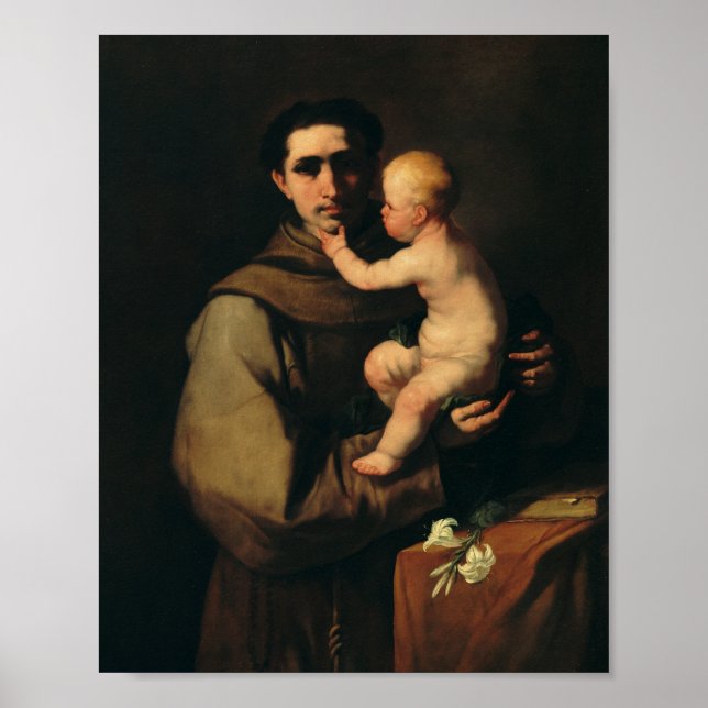 Saint Anthony of Padua by Luca Giordano Poster (Front)