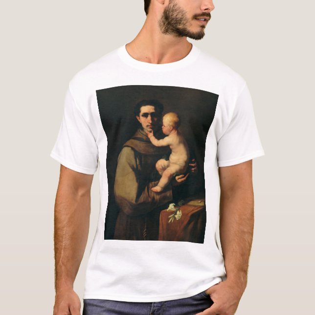 Saint Anthony of Padua by Luca Giordano T-Shirt (Front)