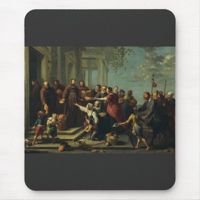 Saint Anthony of Padua by Willem van Herp Mouse Mat (Front)