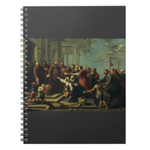 Saint Anthony of Padua by Willem van Herp Notebook