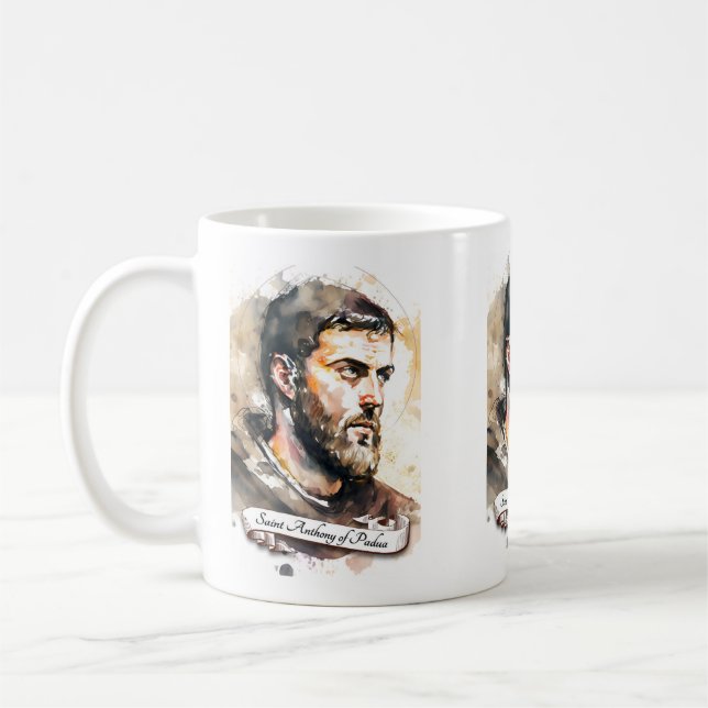 Saint Anthony of Padua Coffee Mug (Left)
