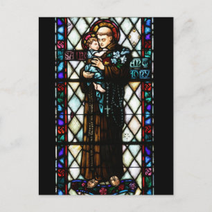 Saint Anthony of Padua Holding a Child Postcard