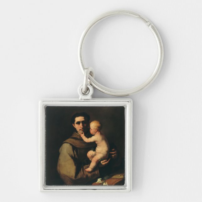 Saint Anthony of Padua Light of Padua Fine Art Key Ring (Front)