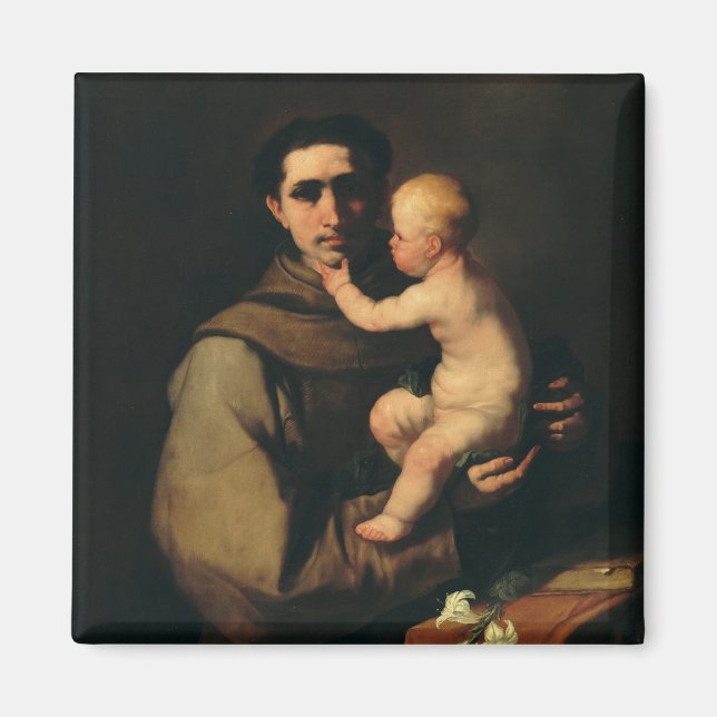 Saint Anthony of Padua Light of Padua Fine Art Magnet (Front)