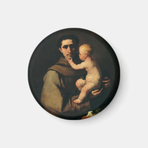 Saint Anthony of Padua Light of Padua Fine Art Magnet