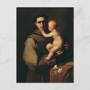 Saint Anthony of Padua Light of Padua Fine Art Postcard