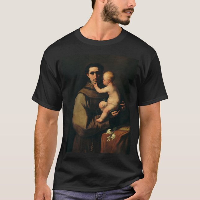 Saint Anthony of Padua Light of Padua Fine Art T-Shirt (Front)