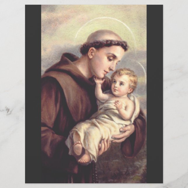 Saint Anthony of Padua Patron of Lost Things Flyer (Front)