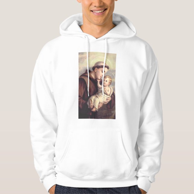Saint Anthony of Padua Patron of Lost Things Hoodie (Front)