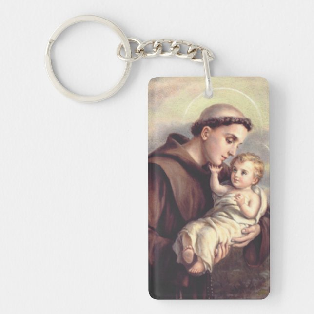 Saint Anthony of Padua Patron of Lost Things Key Ring (Front)