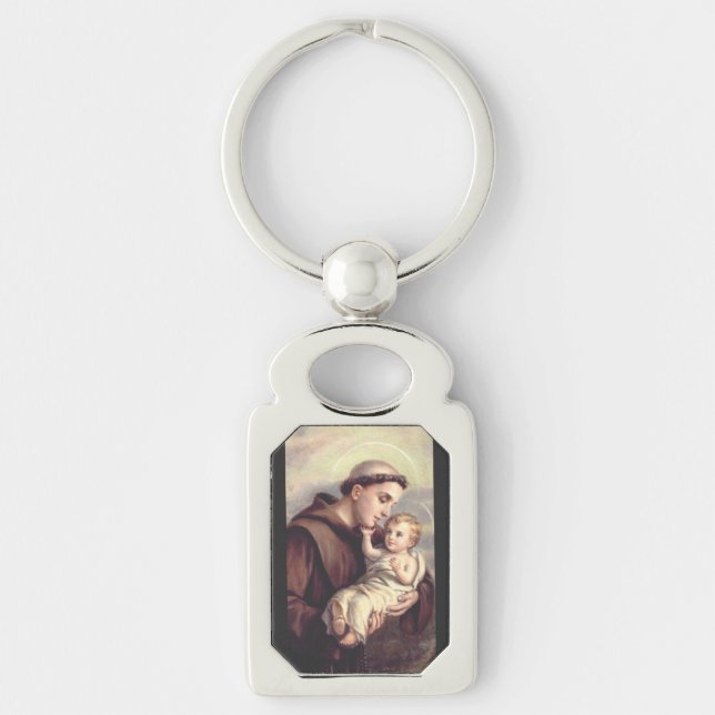 Saint Anthony of Padua Patron of Lost Things Key Ring (Front)