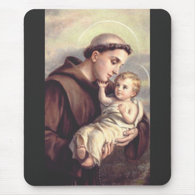 Saint Anthony of Padua Patron of Lost Things Mouse Mat (Front)