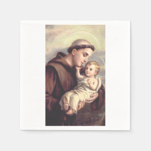 Saint Anthony of Padua Patron of Lost Things Napkin