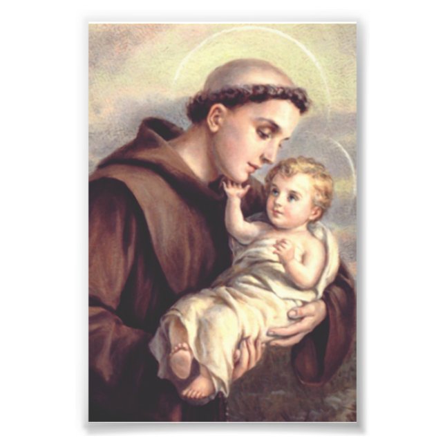 Saint Anthony of Padua Patron of Lost Things Photo Print (Front)