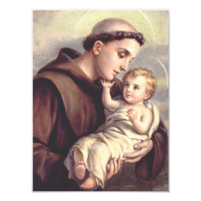 Saint Anthony of Padua Patron of Lost Things Photo Print (Front)