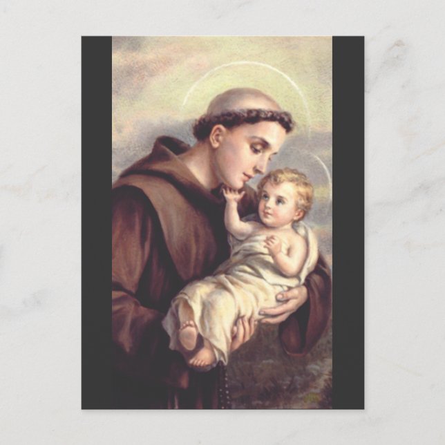 Saint Anthony of Padua Patron of Lost Things Postcard (Front)