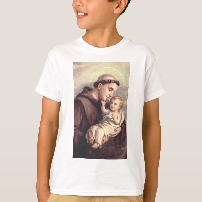 Saint Anthony of Padua Patron of Lost Things T-Shirt (Front)