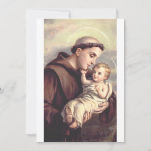 Saint Anthony of Padua Patron of Lost Things Thank You Card