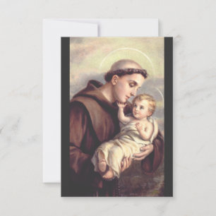 Saint Anthony of Padua Patron of Lost Things Thank You Card