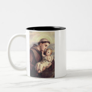 Saint Anthony of Padua Patron of Lost Things Two-Tone Coffee Mug