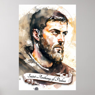 Saint Anthony of Padua Poster