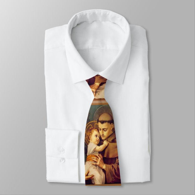 Saint Anthony of Padua with Baby Jesus Tie (Tied)