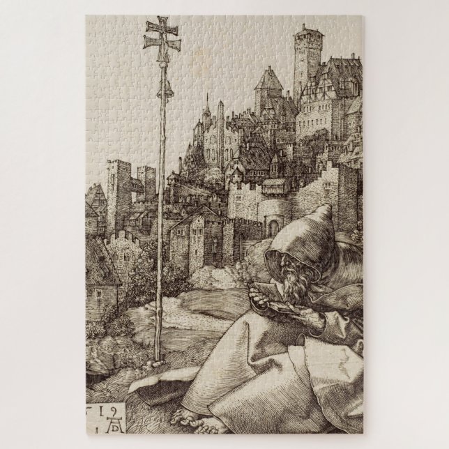 Saint Anthony Reading by Albrecht Durer Jigsaw Puzzle (Vertical)
