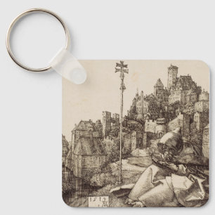 Saint Anthony Reading by Albrecht Durer Key Ring